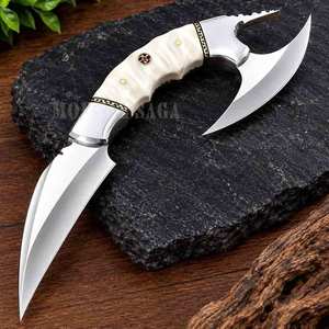 Cuchillo de Caza Hecho a Mano con Hoja de Acero D2 y Mango Elegante, Ideal para Caza, Supervivencia y Camping - Product Image 4
