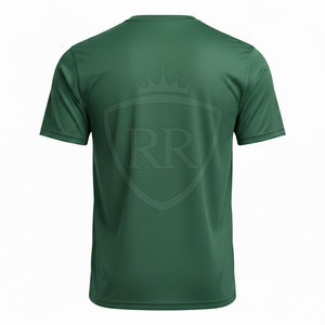 Men Regular Fit Solid Green Quick Dry Short Sleeve O-Neck T-<b>Shirt</b> Casual Knitted <b>100</b>% <b>Polyester</b> Blank Design - Product Image 6