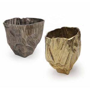 Florero de Metal de mesa moderno de alta calidad florero de hierro costero florero de Metal hecho a mano en precio al por mayor - Product Image 6