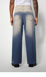 Men's Baggy Style Oversized Cotton Jeans Pants Loose Fit Men Casual Denim Pants Top Sealing OEM Service Men's Denims - Product Image 2