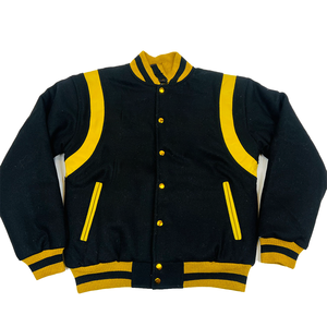 Chaqueta Varsity Regular para Hombre, Oversize, de Invierno, Transpirable, Casual, con Parches, Estilo Urbano, de Lana, OEM, con Bordados Personalizados y Cintas, con Calefacción - Product Image 2