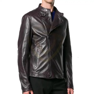 แจ็คเก็ตหนังแท้ผู้ชายแบบขายส่ง ออกแบบตามสั่ง แจ็คเก็ตหนังแท้ผู้ชายสำหรับฤดูหนาว - Product Image 2
