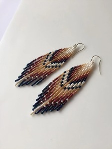 Boucles d'oreilles perlées style rétro, vintage et couleur unie, article de gros personnalisé en usine - Product Image 5