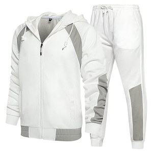 Chándal Deportivo Personalizado con Logotipo para Hombre, Chaqueta con Capucha y Pantalones Jogger, Ropa Deportiva para Gimnasio, Correr y Fitness, Estilo Casual - Product Image 1