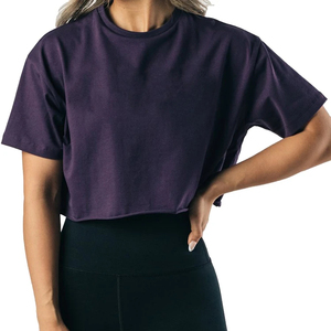 Fabricant pakistanais, dernières tendances en matière de t-shirts courts pour femmes, séchage rapide, respirant, streetwear, anti-rides, personnalisable - Product Image 5