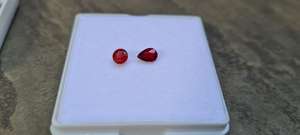 Spinelle rouge naturelle taille poire 4 mm, pierre précieuse des mines de Mahenge - Product Image 2