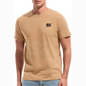 Diseña tu Propio Logotipo, Camiseta Básica Lisa con Cuello Redondo, Camiseta Informal para Hombre - Product Image 6