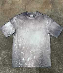 Fabricants de vêtements personnalisés : T-shirt ample et épais en coton vierge 300 g/m², style vieilli, coupe courte et oversize - Product Image 5