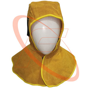 หมวกงานเชื่อมหนังวัวแบบแยกส่วนมีฮู้ดสำหรับงานเชื่อมหนังวัวเพื่อความปลอดภัย - Product Image 4