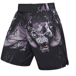 High Quality Wholesale Custom MMA <b>Grappling</b> <b>Shorts</b> with Digital Print Lightweight Quick Dry Breathable 100% Polyester - Product Image 1