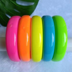 Brazaletes de Resina Coloridos para Mujer, Joyería Artística Hecha a Mano, Accesorios de Moda Ligeros para Fiestas y Bodas - Product Image 3