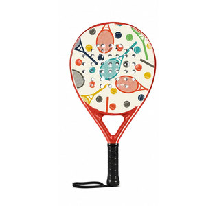 ไม้เทนนิสชายหาด Ultimate Performance Padel Racket ลาย 3 มิติ ทำจากคาร์บอนไฟเบอร์ พร้อมระบบป้องกันการหมุน วัสดุตาข่าย 24k - Product Image 2