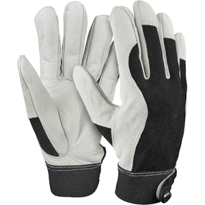 Guantes de Trabajo de Cuero Granulado, Protección Completa para Manos y Brazos, Alta Destreza, Guantes Utilitarios para Montaje - Product Image 1