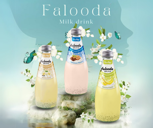 เครื่องดื่มแบบอินเทอร์เฟรชขวดแก้ว falooda ขนาด290มล. เครื่องดื่มแบบดั้งเดิมของเวียดนามเครื่องดื่มเอเชียขวดแก้ว Falooda - Product Image 4