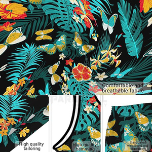 Ensemble de maillots de basket-ball personnalisés à motifs floraux tropicaux, sublimés, sans manches, respirants, à séchage rapide, unisexe pour adultes, vêtements de sport personnalisés - Product Image 6