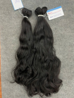 Meilleure Qualité Cheveux Humains Vietnamiens Bruts Ondulés Naturels 100g Double Tissage Cuticules Entièrement Alignées