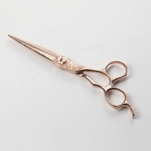 Ciseaux de coiffeur professionnels en or rose de qualité supérieure Ciseaux de coiffeur de qualité supérieure Ensemble de ciseaux en acier à haute teneur en carbone - Product Image 3