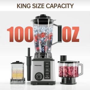 Licuadora Profesional para Cocina, Licuadora de Sobremesa de 1200W para Smoothies y Batidos, Licuadora y Procesador de Alimentos Combinados con Jarra de 100oz - Product Image 3