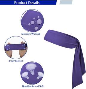 โปรโมชั่นใหญ่ ที่คาดผมกีฬา ยืดหยุ่นสูง ซับเหงื่อ โยคะ ป้องกันเหงื่อ ที่คาดผมออกกำลังกายกลางแจ้ง ผ้าฝ้าย วิ่ง ฟิตเนส - Product Image 3