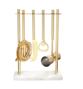 Juego de Herramientas de Barra de Latón para Bartending en Casa, Diseño Moderno, Construcción Duradera, Ecológico, Práctico para Uso Diario a Bajo Precio - Product Image 1