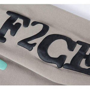 Unisex 100% Cotton <b>Full</b> <b>Zip</b> Hoodie Custom Letter Puff Print Warm Winter Streetwear Fashion <b>Sweatshirt</b> - Product Image 6