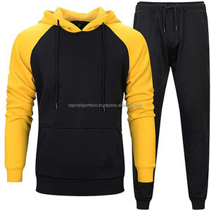 Conjunto Deportivo de Forro Polar de Poliéster para Hombre, Corte Ajustado, 300g, con Capucha y Logotipo Personalizado, de Alta Calidad - Product Image 1