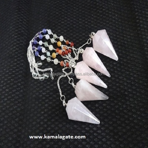 Wholesale Natural Opal Gemstone <b>Chakra</b> Healing Handmade Divination Pendulum 30-40mm Reiki Healing Semi-Precious Stone Crafts - Product Image 2