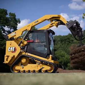 Chargeuse sur pneus Caterpillar CAT 259D3 avec godet, moteur puissant, boîte de vitesses pour les travaux de construction, routiers et agricoles, équipement HD - Product Image 3