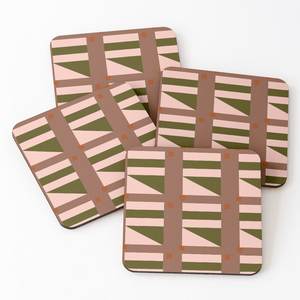 Decorative Handmade MDF Enamel <b>Coaster</b> <b>Set</b> With Elegant Finish For Wedding Gifts Housewarming Presents And Home Decor - Product Image 1