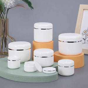 Cream Box Packaging High Grade PP Unalilia WGCJ White Cosmetic <b>Plastic</b> <b>Jar</b> Liner Silk Screen Printed OEM Logo for Skin Care - Product Image 5