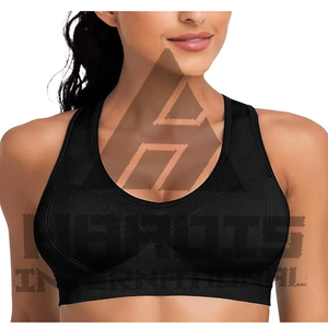 Soutien-gorge de sport pour femme au design optimal, personnalisé, nouvelle qualité, prix bas, soutien moyen, sans coutures - Product Image 1