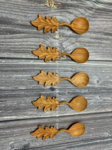 CUILLÈRE EN BOIS AVEC POIGNÉE DÉLICATE-CREATIVE Ustensiles de cuisine en bois d'inspiration vintage fabriqués au Vietnam - Product Image 3