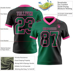 เสื้อฟุตบอลทีมพร้อมชื่อและหมายเลขที่ออกแบบเฉพาะตัว – ชุดกีฬาสไตล์โมเดิร์นแบบเฟด - Product Image 2