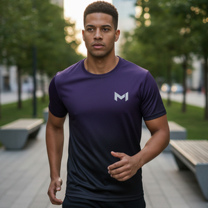 New Design Men Training T Shirt Seamless Construction Sports <b>Top</b> <b>Reflective</b> Strip Running Tee Gym Apparel Private Label - Product Image 6