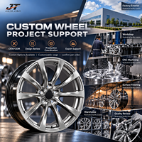 Jantes forgées à cinq branches, 18-22 pouces, argentées avec anneau foncé, 5x112 5x114.3 VIW-149 pour BMW Audi Mercedes-Benz