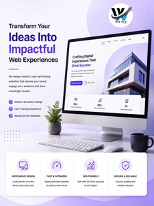 บริการออกแบบเว็บไซต์ Web Tech Prime โซลูชั่นดิจิทัลสร้างสรรค์เพื่อการเติบโตของธุรกิจ เว็บไซต์ที่ออกแบบตามความต้องการ รองรับการใช้งานบนมือถือ และเป็นมิตรกับ SEO - Product Image 6