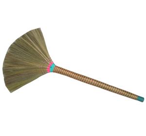 <b>Wooden</b> Grass <b>Broom</b> Stick with Durable Plastic <b>Handle</b> Friendly Product for Household Use - Product Image 5