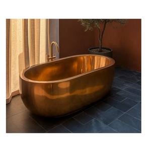 Bañeras de Cobre Comerciales Personalizadas al por Mayor, Bañeras de Lujo Independientes con Tapa, Ecológicas y Duraderas para Renovación de Hoteles y Spas - Product Image 1
