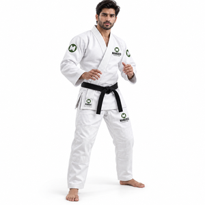 Kimono de Jiu-Jitsu Brésilien Unisexe (BJJ Gi) 400g Tissage Perlé 100% Coton avec Patch Personnalisé Léger et Respirant pour l'Entraînement - Product Image 2