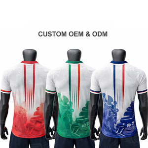 Conjunto de Camisetas de Fútbol Personalizadas con Bandera Nacional para la Copa de Fútbol 2026, Camiseta Deportiva de Poliéster Estampada para Fanáticos del Fútbol de EE. UU., México y Canadá - Product Image 6