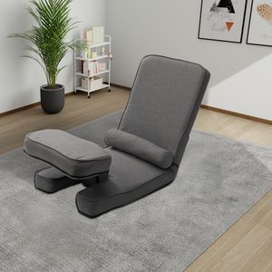 Soporte trasero ajustable de 5 posiciones sofá cama plegable gris oscuro silla convertible mesa pequeña cómoda chaise lounge - Product Image 4