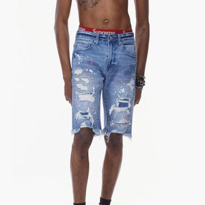 Shorts de Mezclilla Casuales de Alta Calidad en Stock, Material Sólido, para Hombre, Fabricación Personalizada, Estilo Urbano - Product Image 1