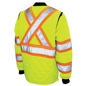Veste de sécurité réfléchissante haute visibilité personnalisée en gros d'usine, vêtements de travail d'hiver épais à capuche pour unisexe - Product Image 4