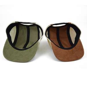 Venta al por Mayor de Gorras de Pana de 5 Paneles Personalizadas Multicolores para Bebés, Niños Pequeños y Jóvenes, para Correr y Hacer Senderismo, sin Estructura - Product Image 2