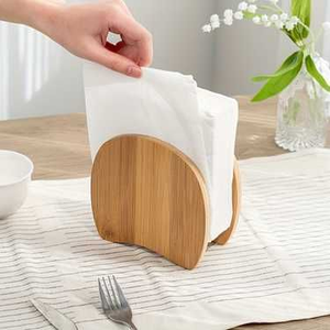 Decorative wooden napkin holders for <b>party</b> <b>table</b> setting Sustainable mango wood napkin holder - Product Image 3