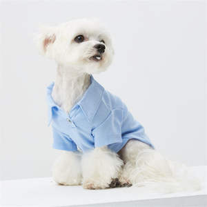 ODM OEM Taiwan Boutique Vêtements Couleur Unie Bleu Chien Vêtements - Product Image 2