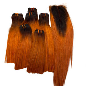 Vente en gros de cheveux raides colorés en os, cheveux humains raides noirs naturels pour femmes noires du Vietnam - Product Image 3