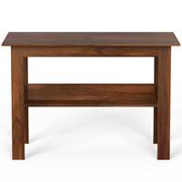 Table d'étude et d'ordinateur portable en bois d'ingénierie Efflino, excellent rapport qualité-prix, pour la maison ou le bureau, bureau WFH, avec rangement pour livres