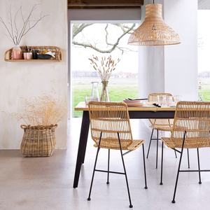 Abat-jour de lustre en bambou et rotin fait main, éclairage durable pour hôtel, vente en gros - Product Image 6