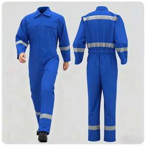 Combinaison de travail réfléchissante, uniforme de sécurité, combinaison de travail pour ouvriers du bâtiment, combinaison de sécurité légère - Product Image 2